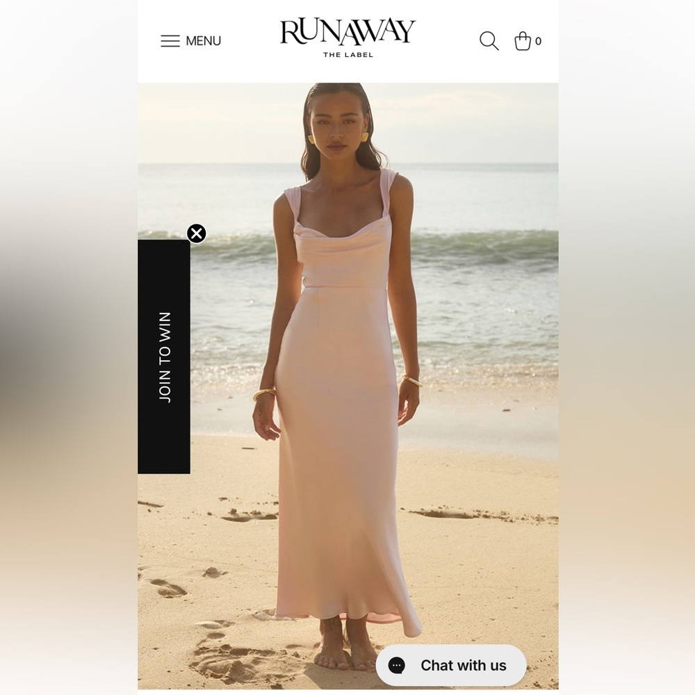 Runaway the Label Pink Maxi NWT Size 2